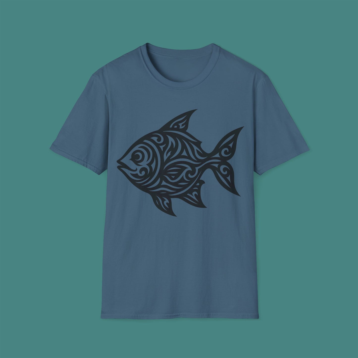 Tribal Tattoo Fish Unisex T-Shirt