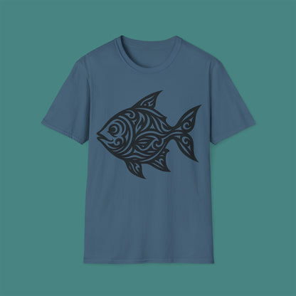 Tribal Tattoo Fish Unisex T-Shirt