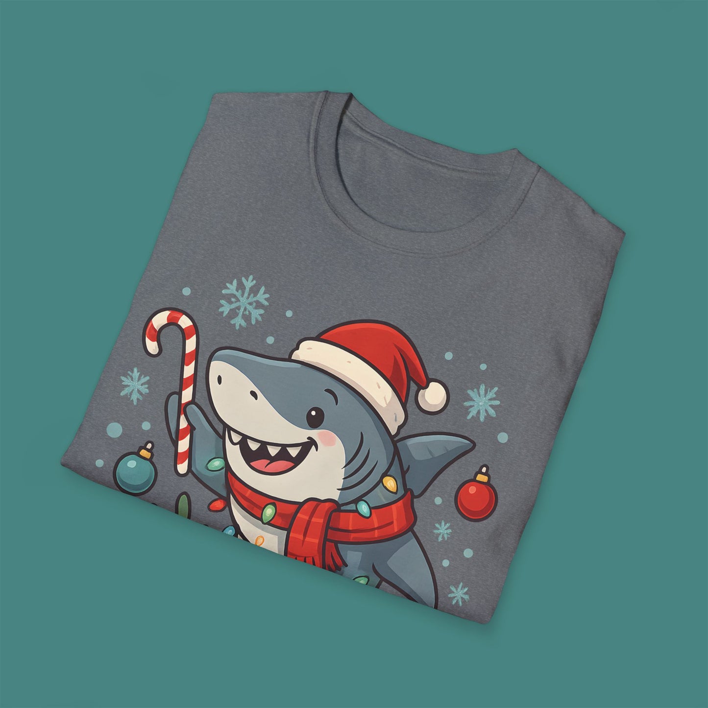 Christmas Shark Unisex T-Shirt