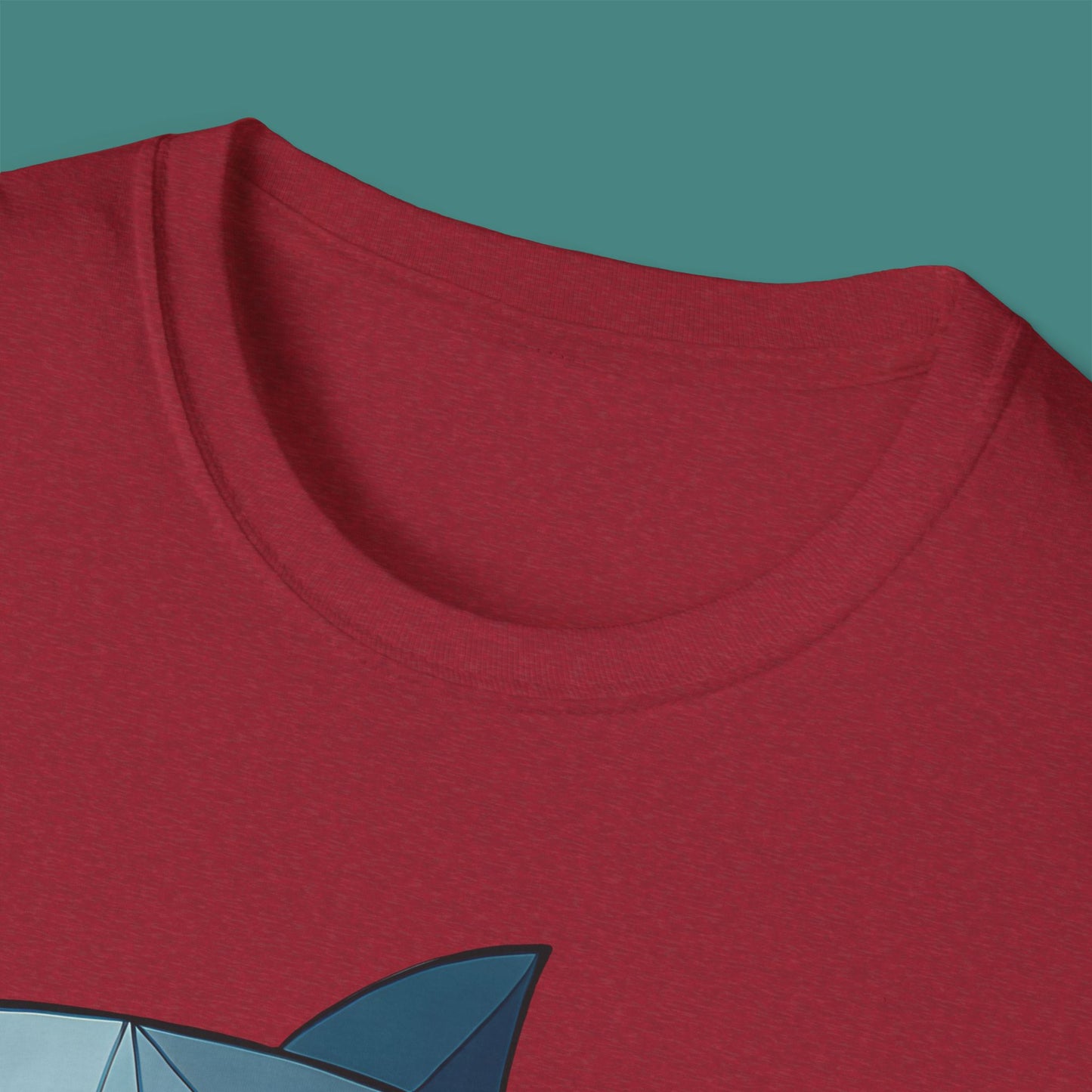 Geometric Polygon Shark Unisex T-Shirt