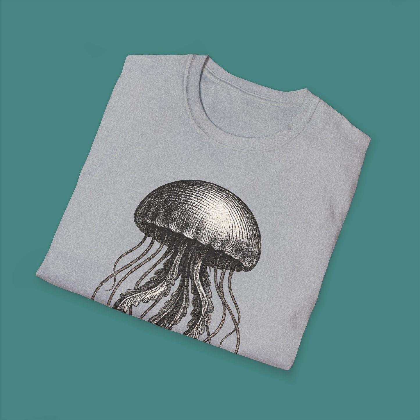 Vintage Etching Jellyfish Unisex T-Shirt