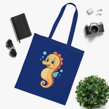 Cartoon Cute Seahorse Tote Bag