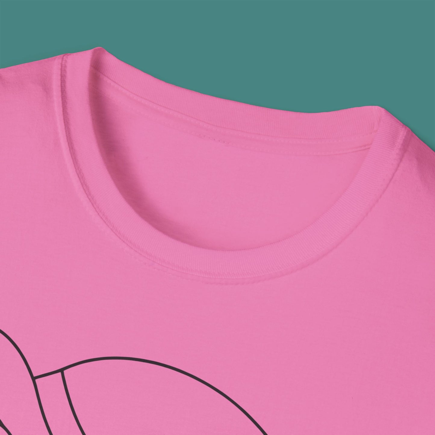 Minimalist Line Art Turtle Unisex T-Shirt