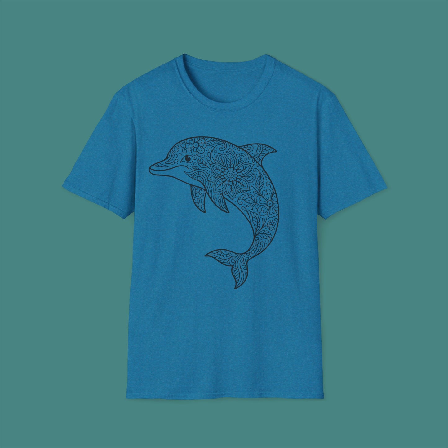 Intricate Mandala Dolphin Unisex T-Shirt