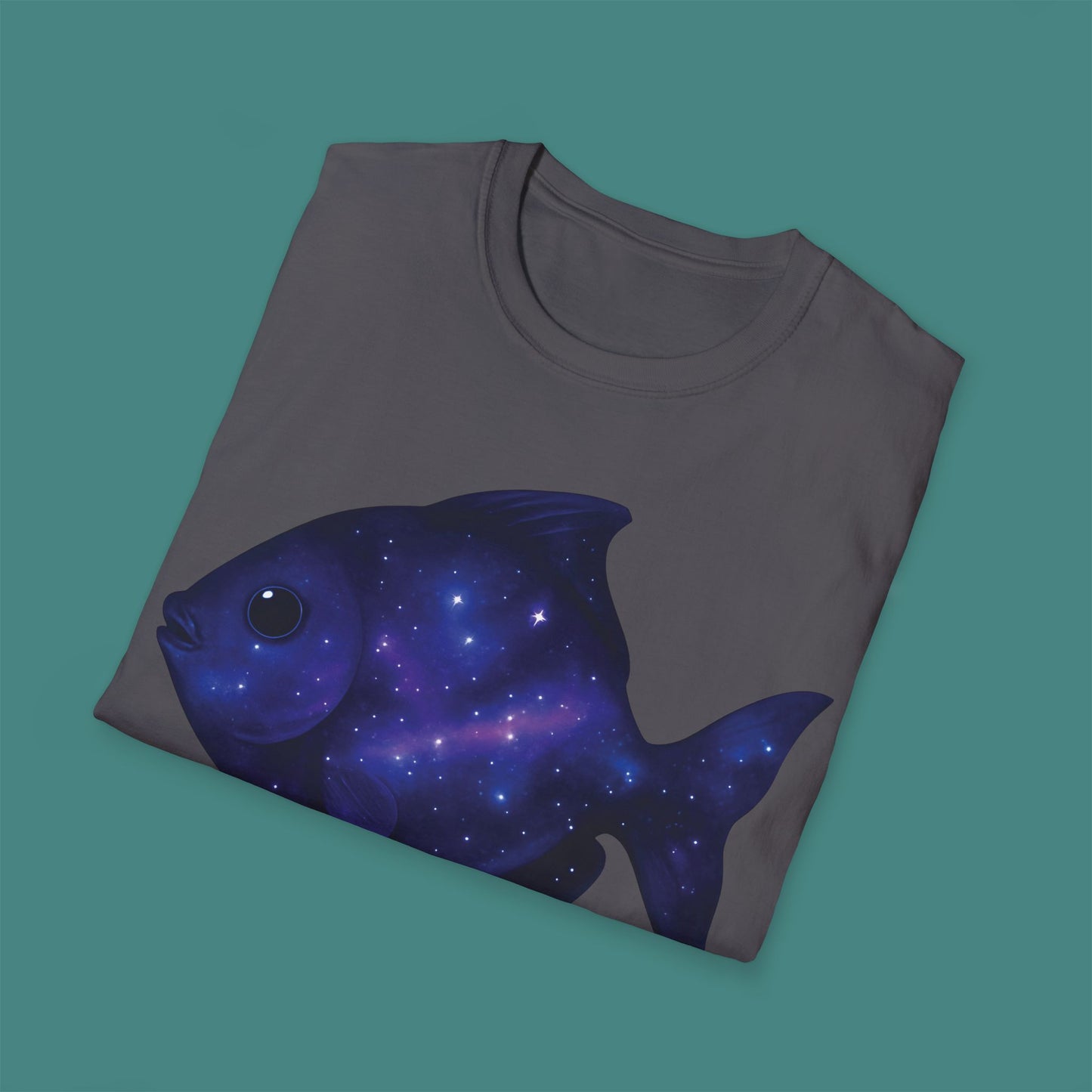 Cosmic Galaxy Fish Unisex T-Shirt