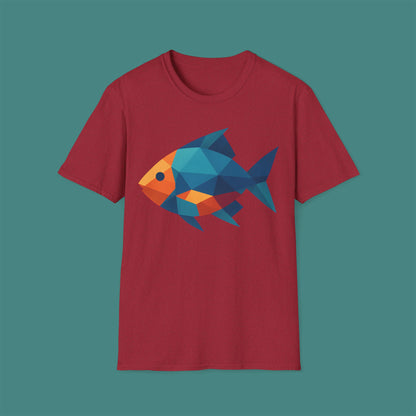 Geometric Polygon Fish Unisex T-Shirt