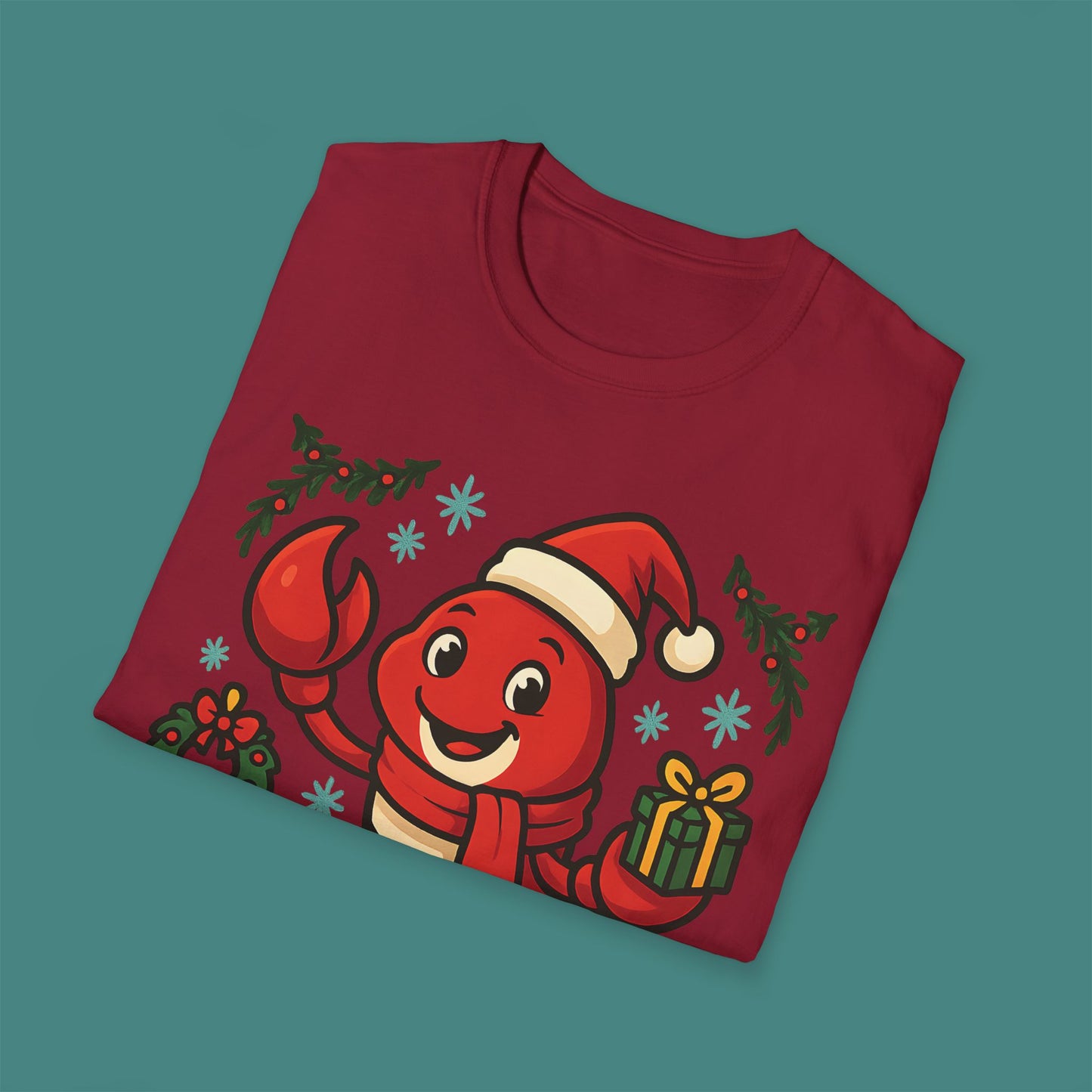 Christmas Lobster Unisex T-Shirt