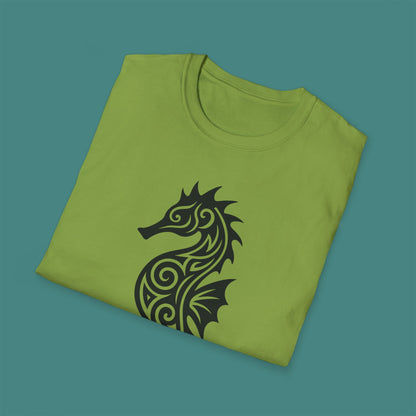 Tribal Tattoo Seahorse Unisex T-Shirt