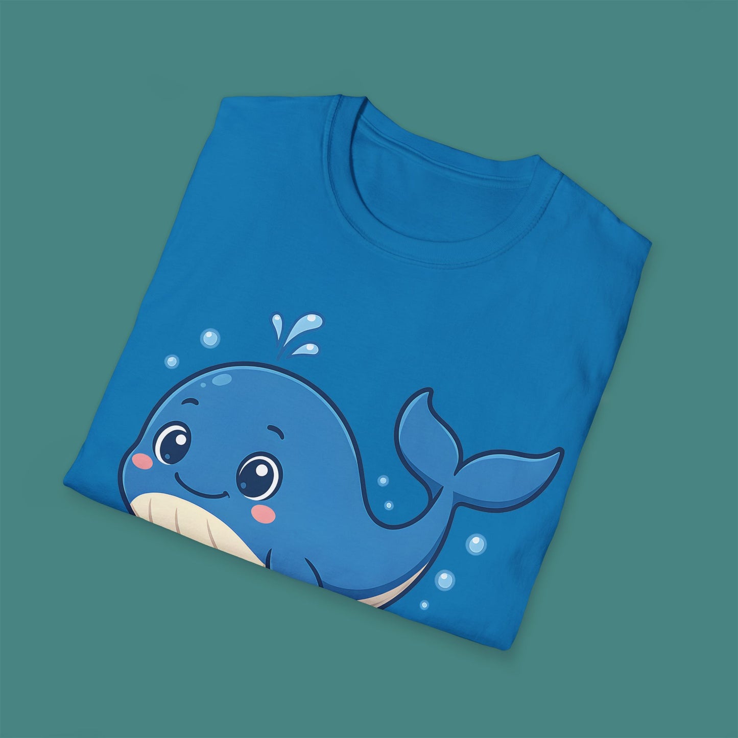 Cartoon Cute Whale Unisex T-Shirt