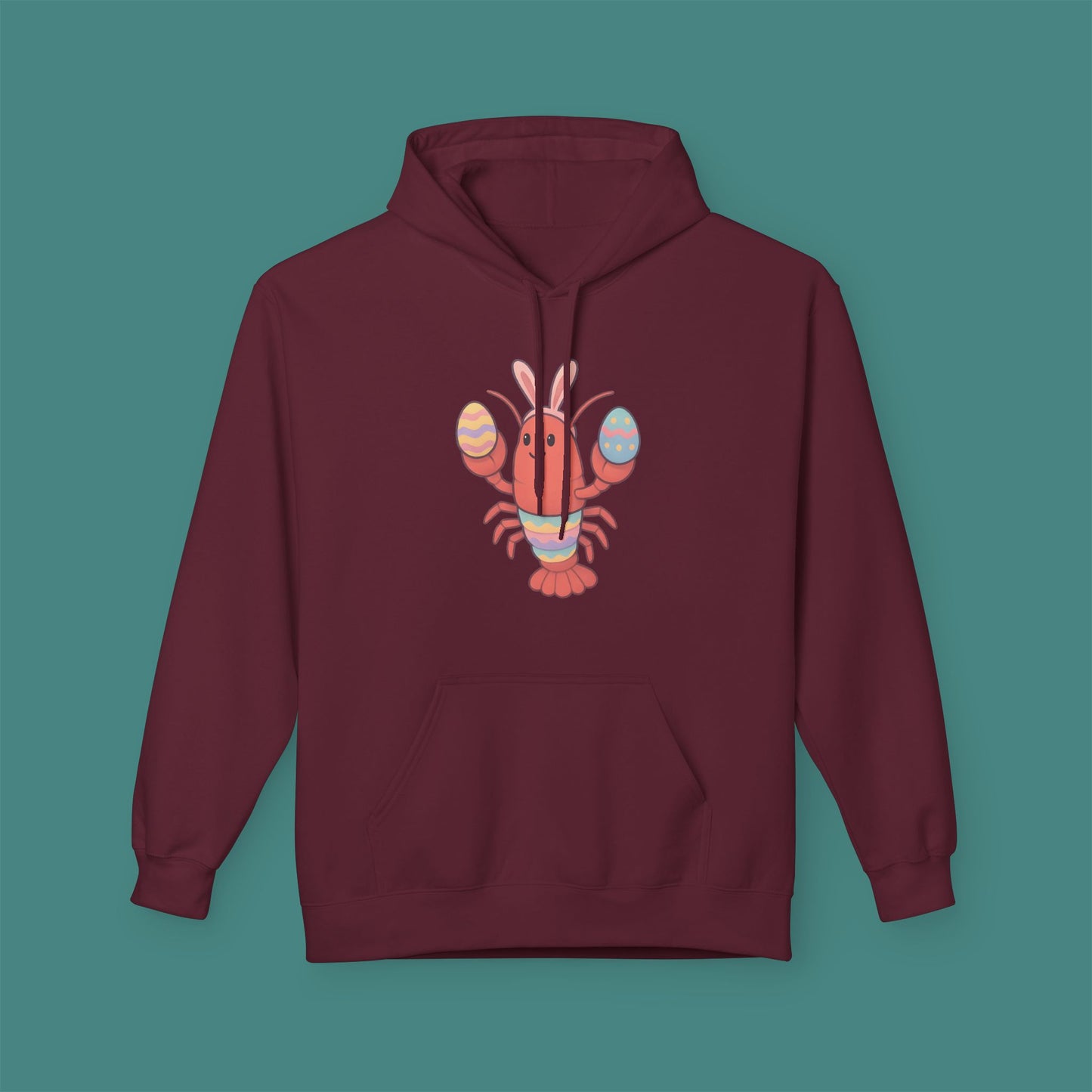 Easter Lobster Fleece Unisex Hoodie