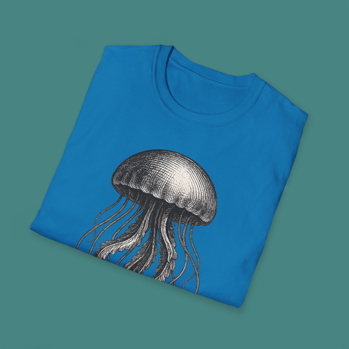 Vintage Etching Jellyfish Unisex T-Shirt