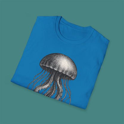 Vintage Etching Jellyfish Unisex T-Shirt