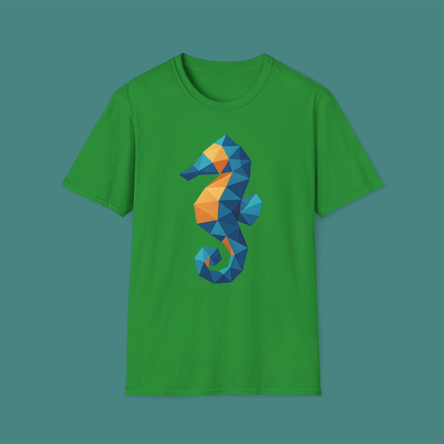 Geometric Polygon Seahorse Unisex T-Shirt