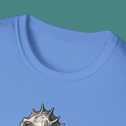 Vintage Etching Seahorse Unisex T-Shirt