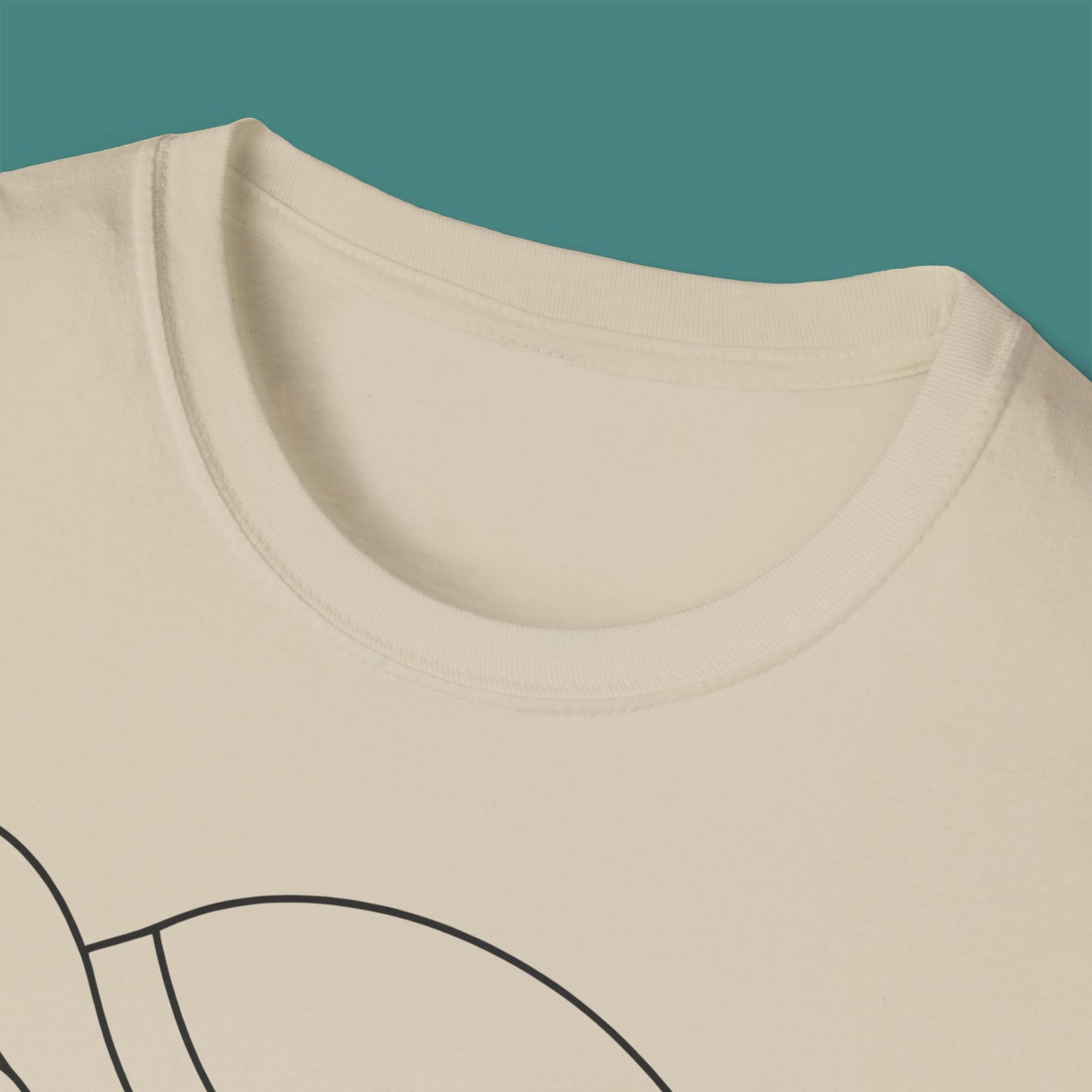 Minimalist Line Art Turtle Unisex T-Shirt