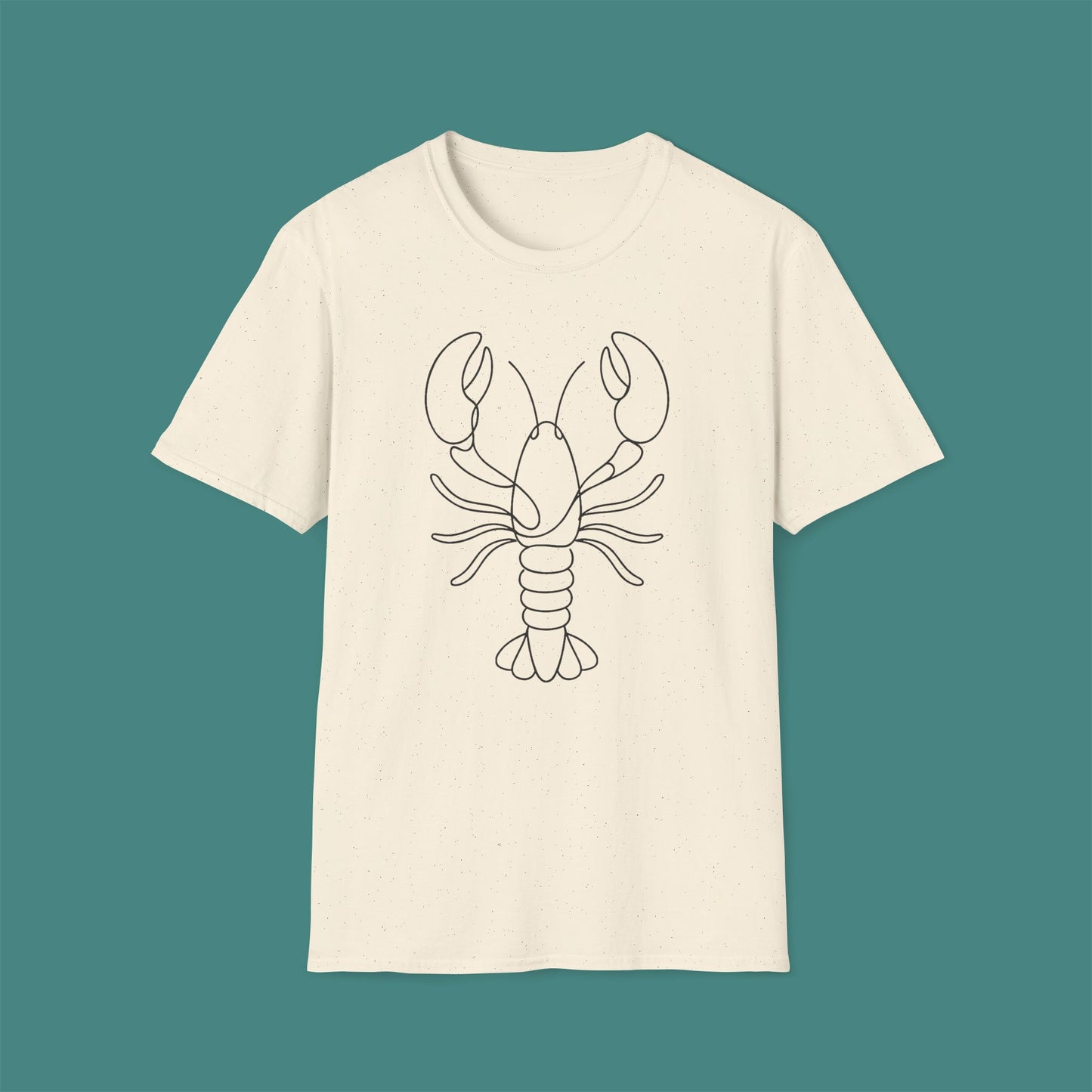 Minimalist Line Art Lobster Unisex T-Shirt