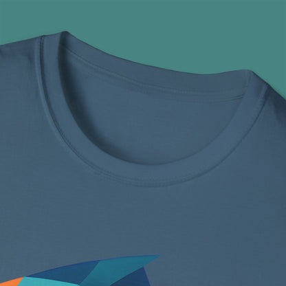 Geometric Polygon Fish Unisex T-Shirt
