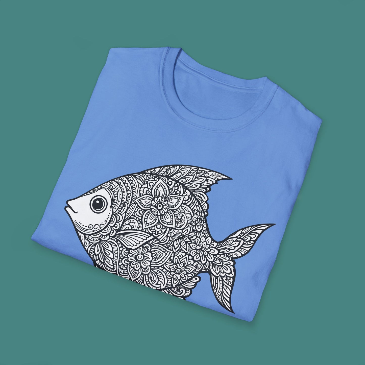 Intricate Mandala Fish Unisex T-Shirt
