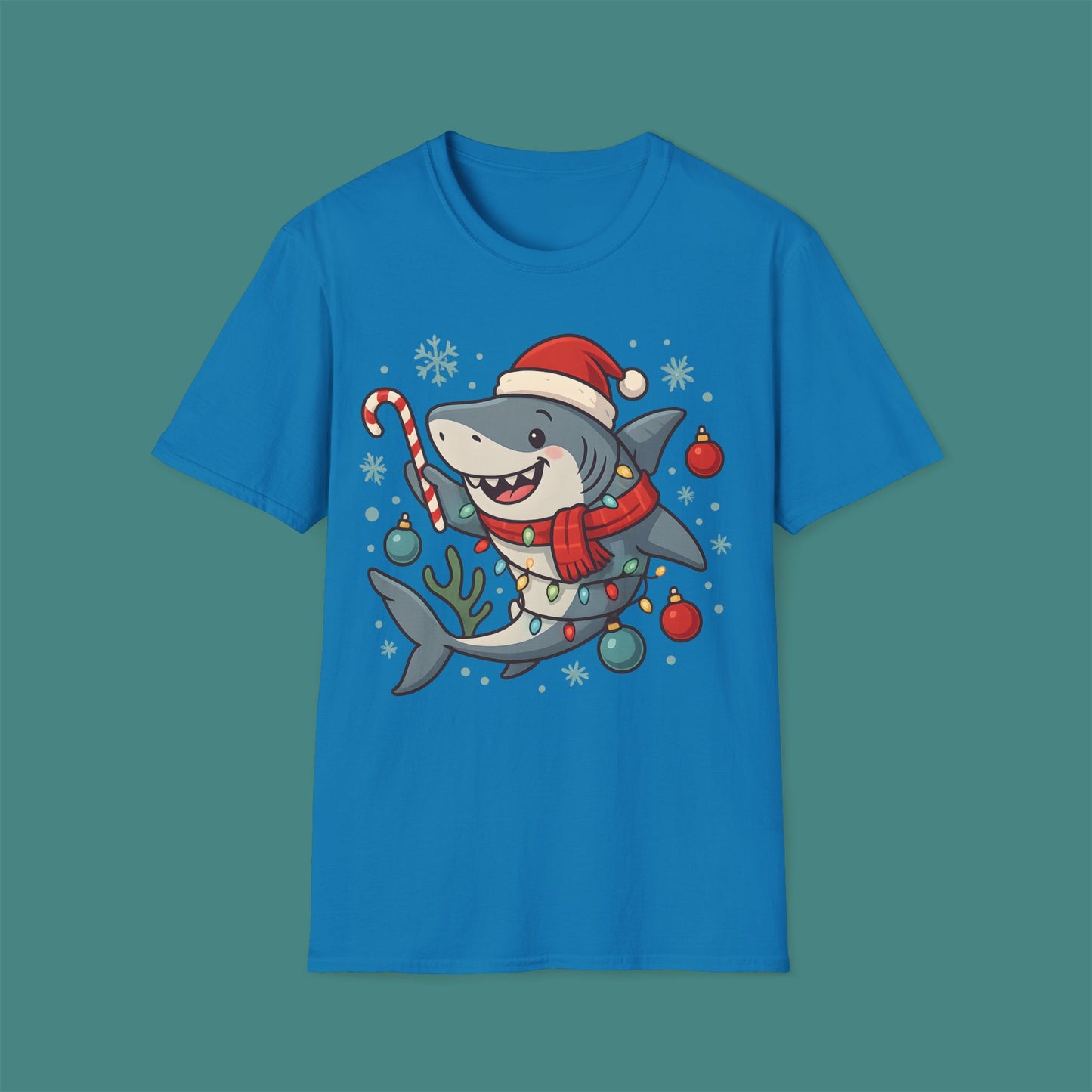 Christmas Shark Unisex T-Shirt