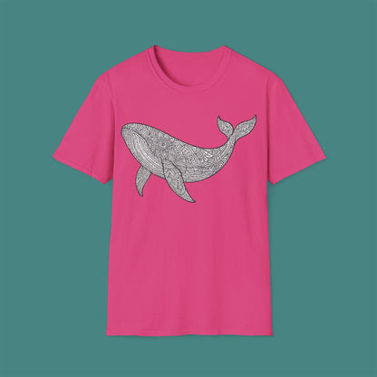 Intricate Mandala Whale Unisex T-Shirt