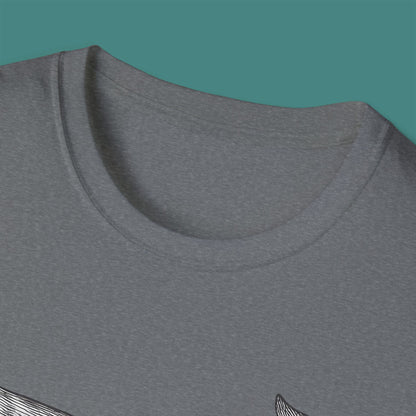 Vintage Etching Whale Unisex T-Shirt