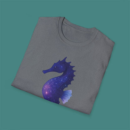 Cosmic Galaxy Seahorse Unisex T-Shirt