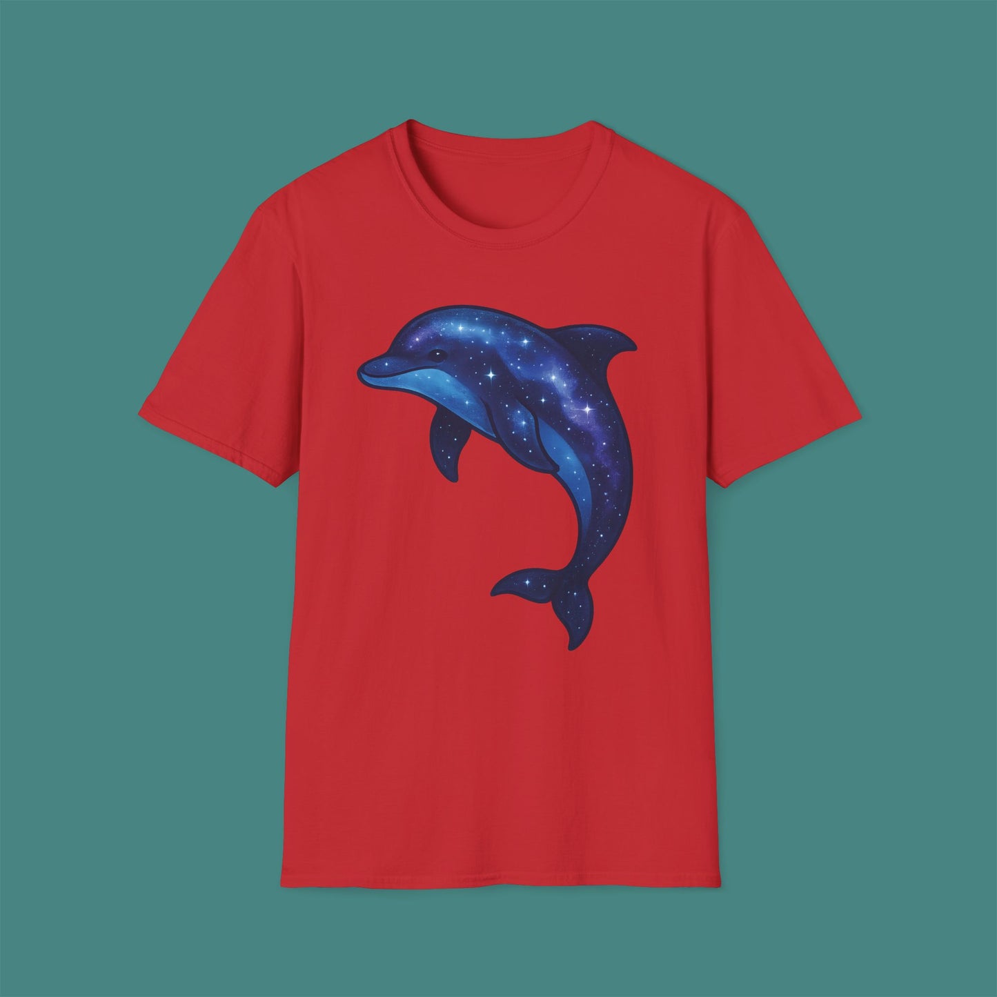 Cosmic Galaxy Dolphin Unisex T-Shirt