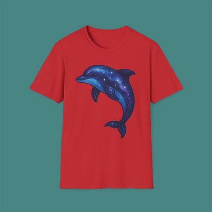 Cosmic Galaxy Dolphin Unisex T-Shirt