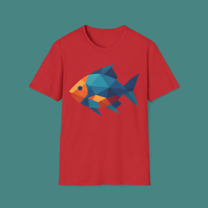 Geometric Polygon Fish Unisex T-Shirt