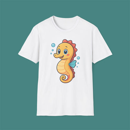 Cartoon Cute Seahorse Unisex T-Shirt