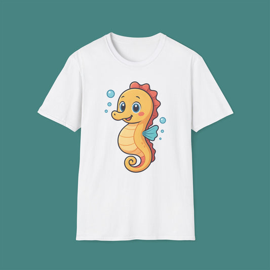 Cartoon Cute Seahorse Unisex T-Shirt