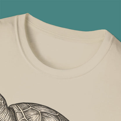 Vintage Etching Turtle Unisex T-Shirt