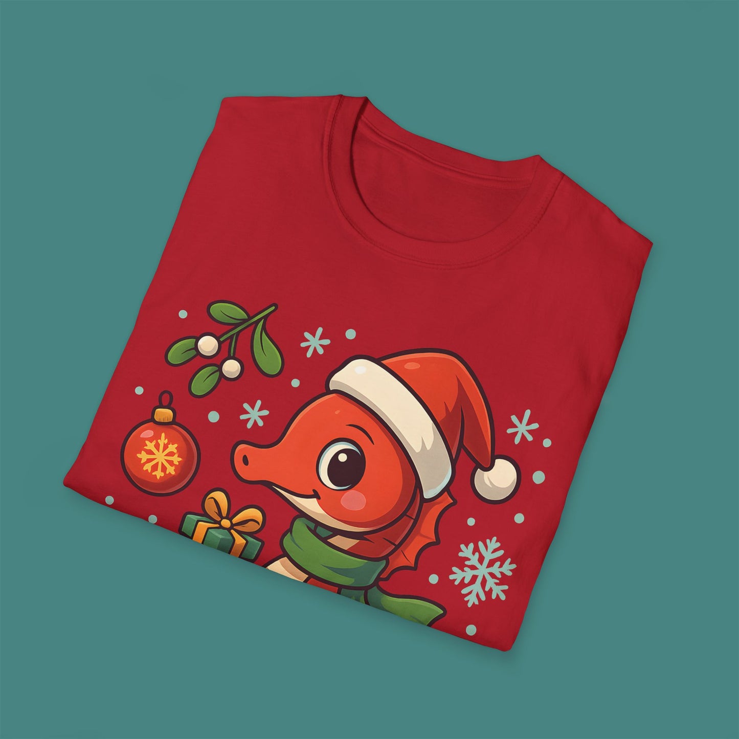 Christmas Seahorse Unisex T-Shirt