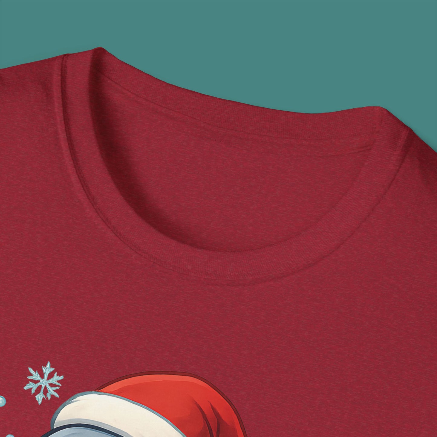 Christmas Dolphin Unisex T-Shirt