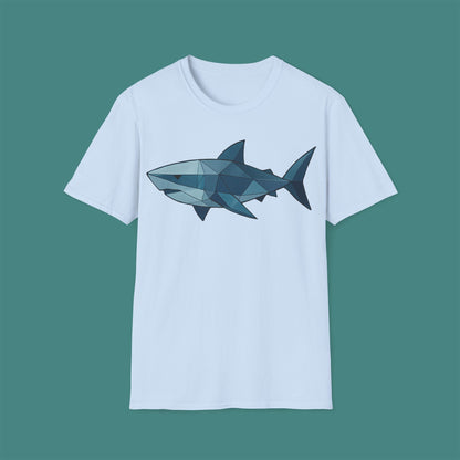Geometric Polygon Shark Unisex T-Shirt