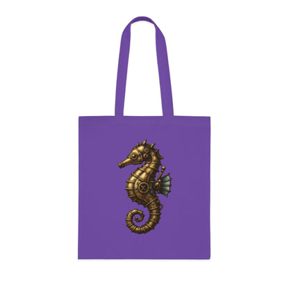 Steampunk Mechanical Seahorse Tote Bag