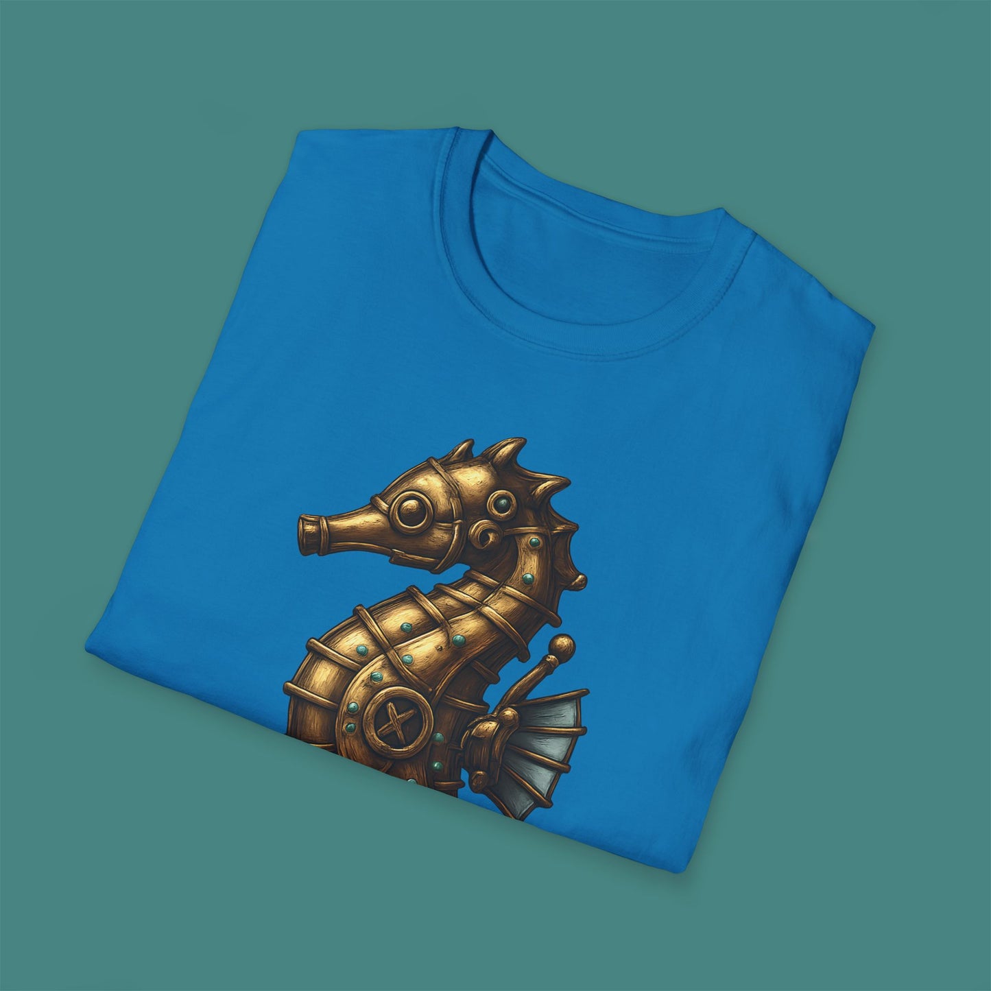 Steampunk Mechanical Seahorse Unisex T-Shirt
