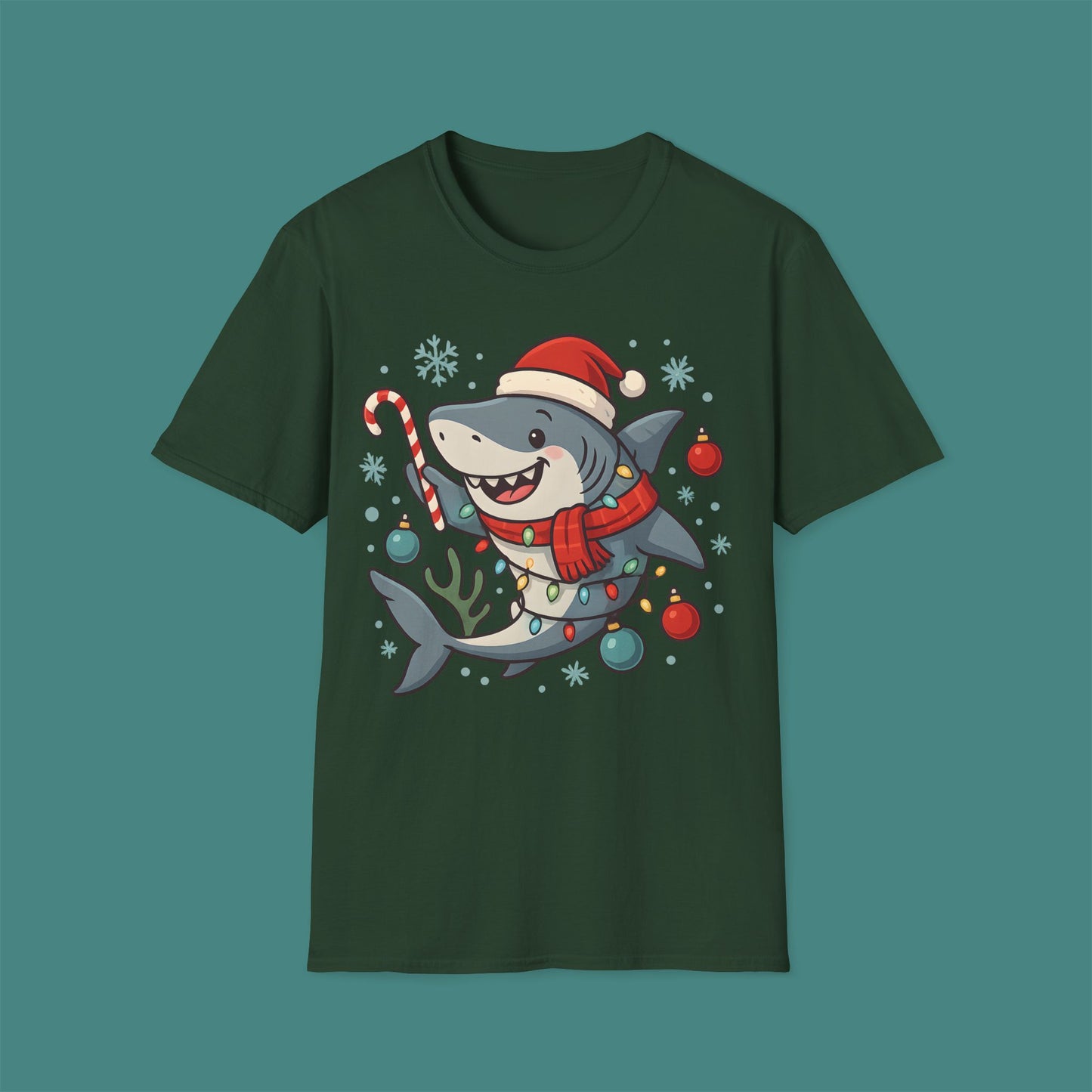 Christmas Shark Unisex T-Shirt