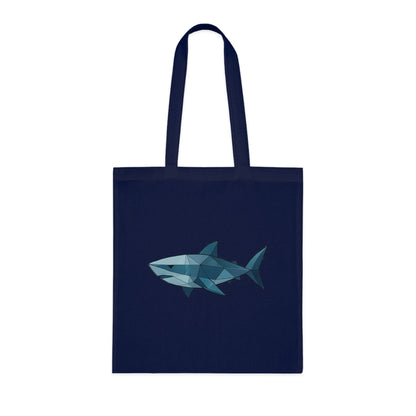 Geometric Polygon Shark Tote Bag