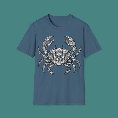 Intricate Mandala Crab Unisex T-Shirt