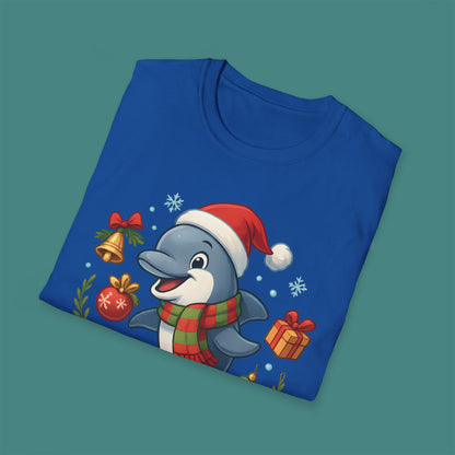 Christmas Dolphin Unisex T-Shirt