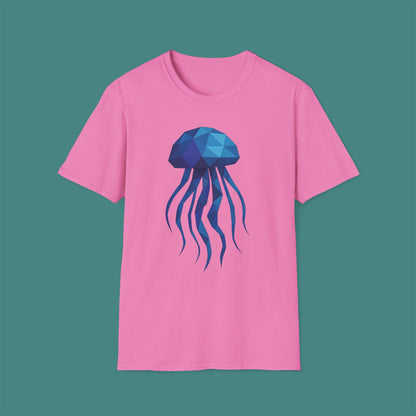 Geometric Polygon Jellyfish Unisex T-Shirt