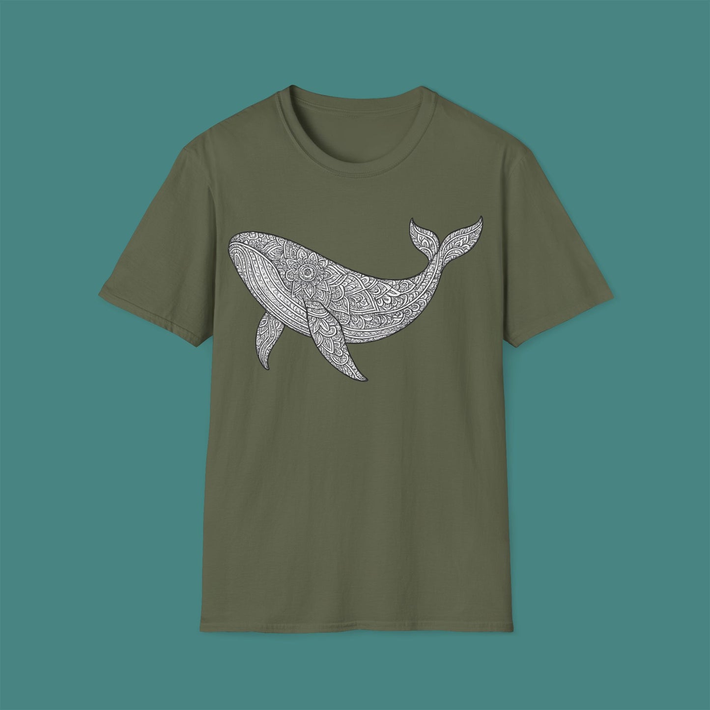 Intricate Mandala Whale Unisex T-Shirt