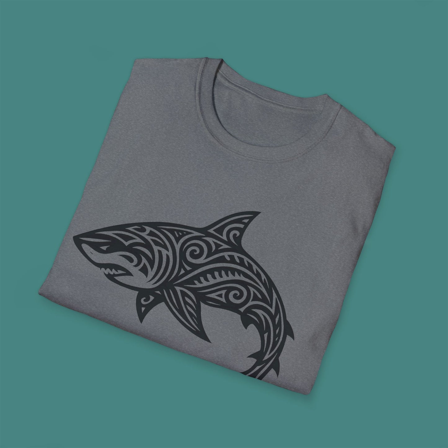 Tribal Tattoo Shark Unisex T-Shirt
