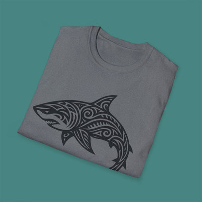 Tribal Tattoo Shark Unisex T-Shirt