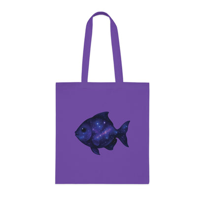 Cosmic Galaxy Fish Tote Bag