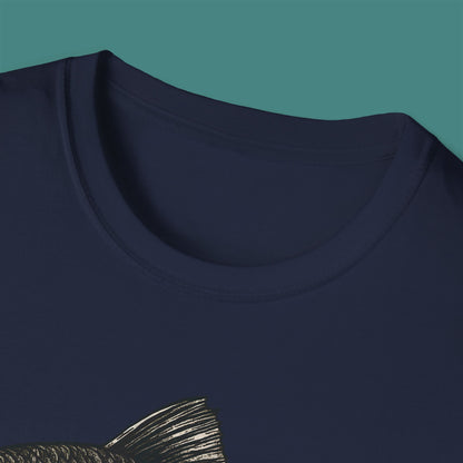 Vintage Etching Fish Unisex T-Shirt