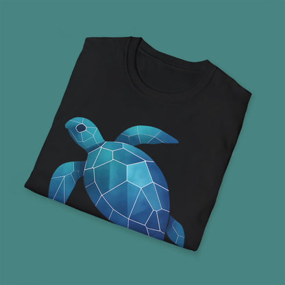 Geometric Polygon Turtle Unisex T-Shirt