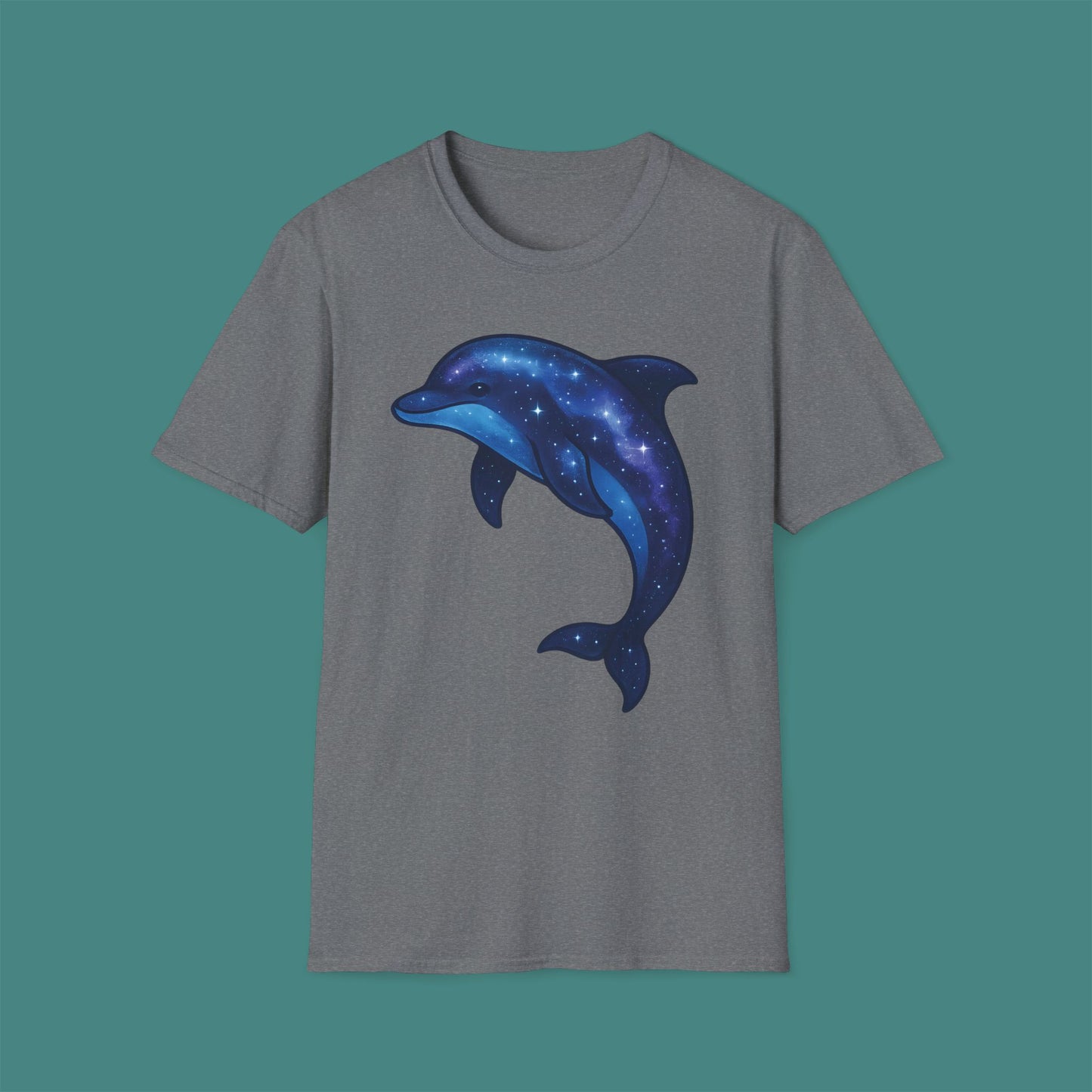 Cosmic Galaxy Dolphin Unisex T-Shirt