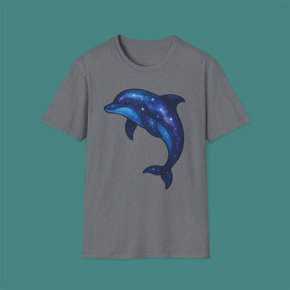 Cosmic Galaxy Dolphin Unisex T-Shirt